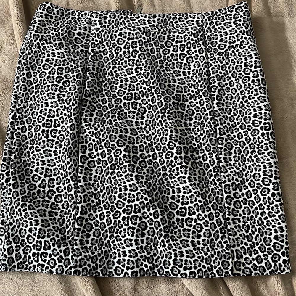 Pencil Skirt Michael Kors XL Leopard Black
